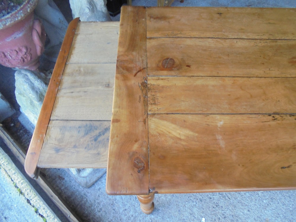French 18th century fruitwood kitchen farmhouse dining table View II