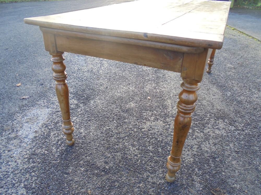 French 18th century fruitwood kitchen farmhouse dining table View VI