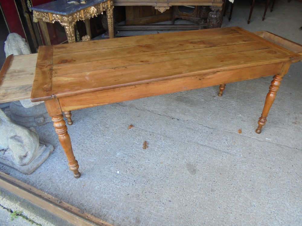 French 18th century fruitwood kitchen farmhouse dining table View XI