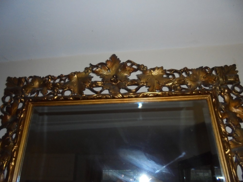 Large , Period , Florentine gilded wall mirror View V