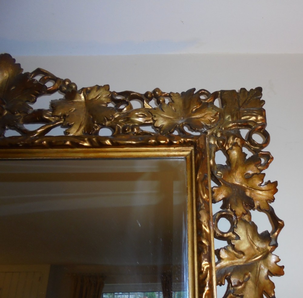 Large , Period , Florentine gilded wall mirror View VI