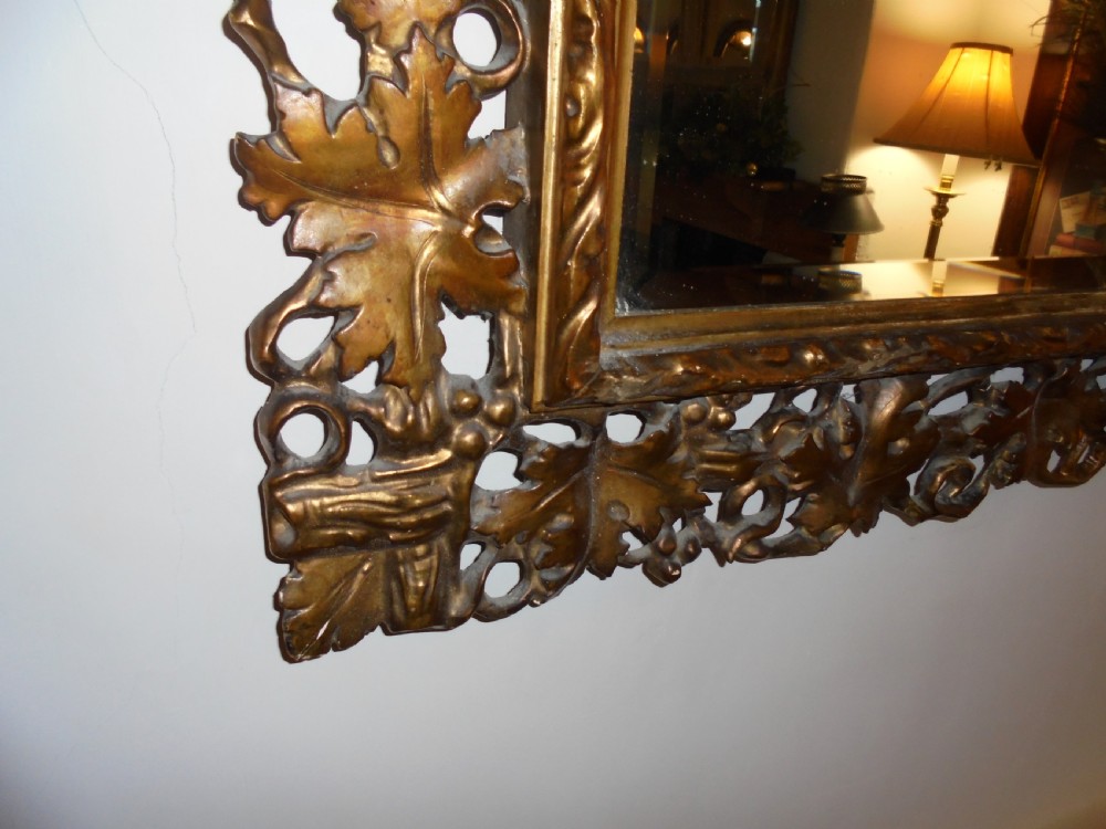 Large , Period , Florentine gilded wall mirror View VII