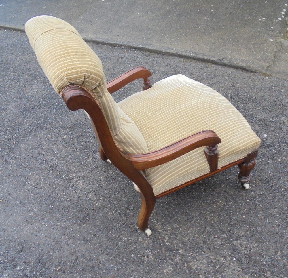 Victorian button back armchair View II