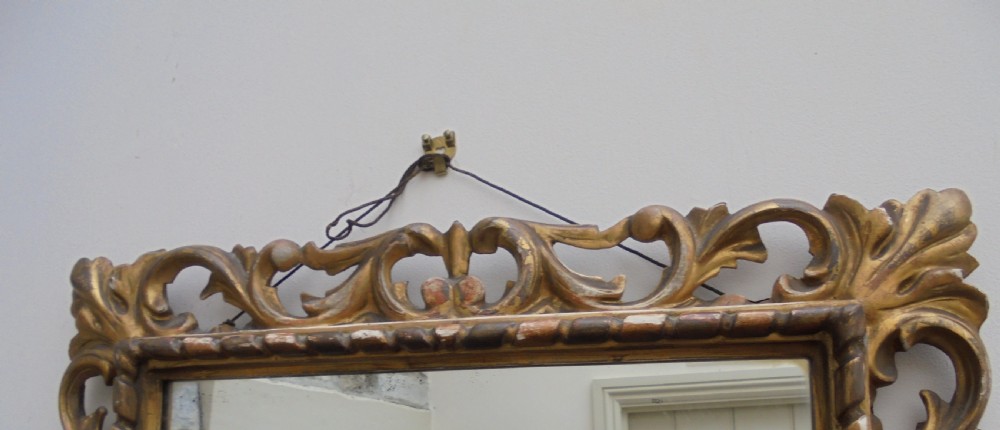 19th century Italian gilded frame mirror View III