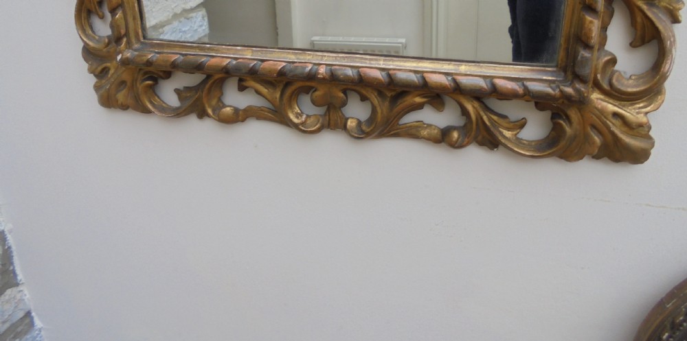 19th century Italian gilded frame mirror View IV