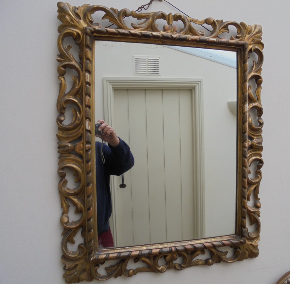 19th century Italian gilded frame mirror View V