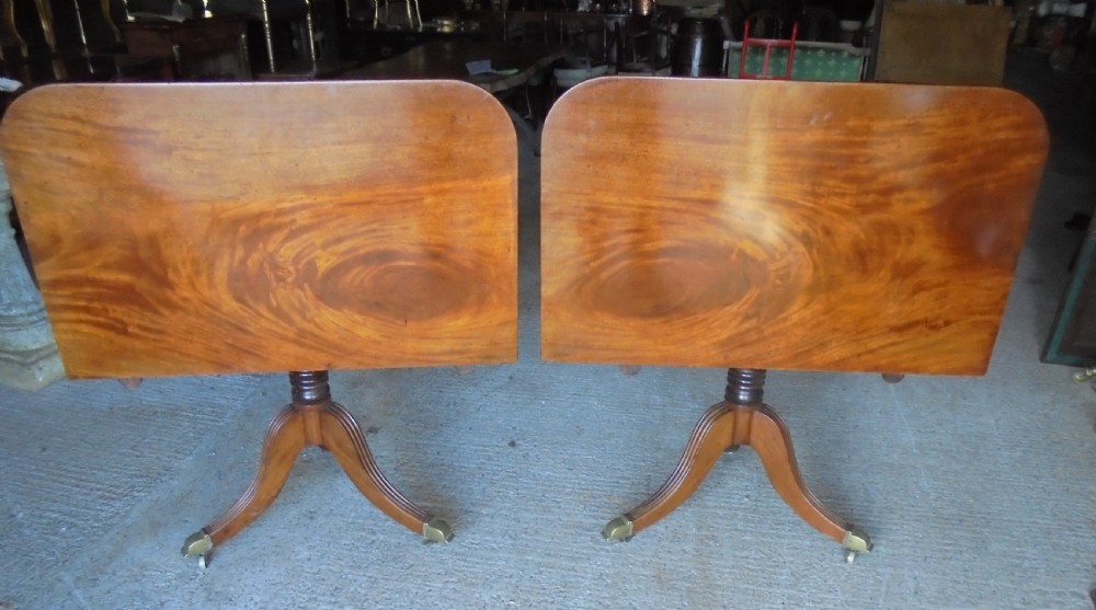 Antique Regency twin pillar dining table seats eight View VII