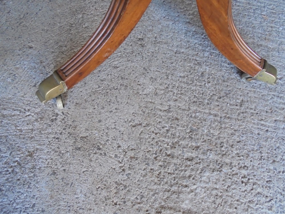 Antique Regency twin pillar dining table seats eight View VIII