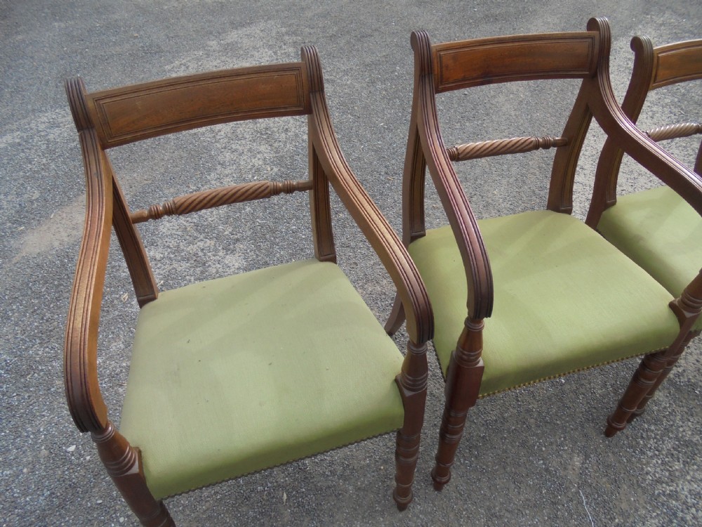 Antique Set of eight Regency dining chairs View III