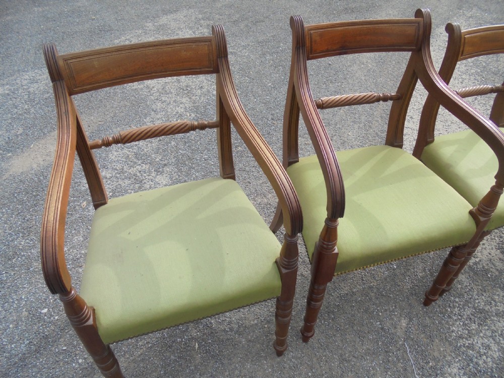 Antique Set of eight Regency dining chairs View IV
