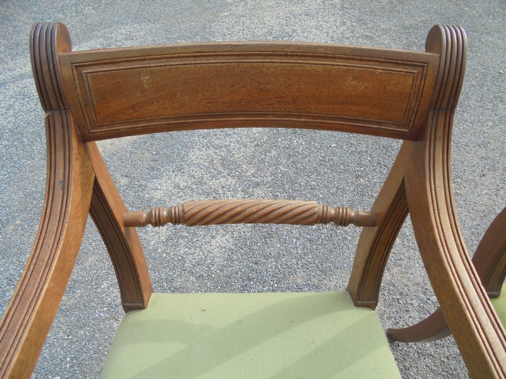 Antique Set of eight Regency dining chairs View V