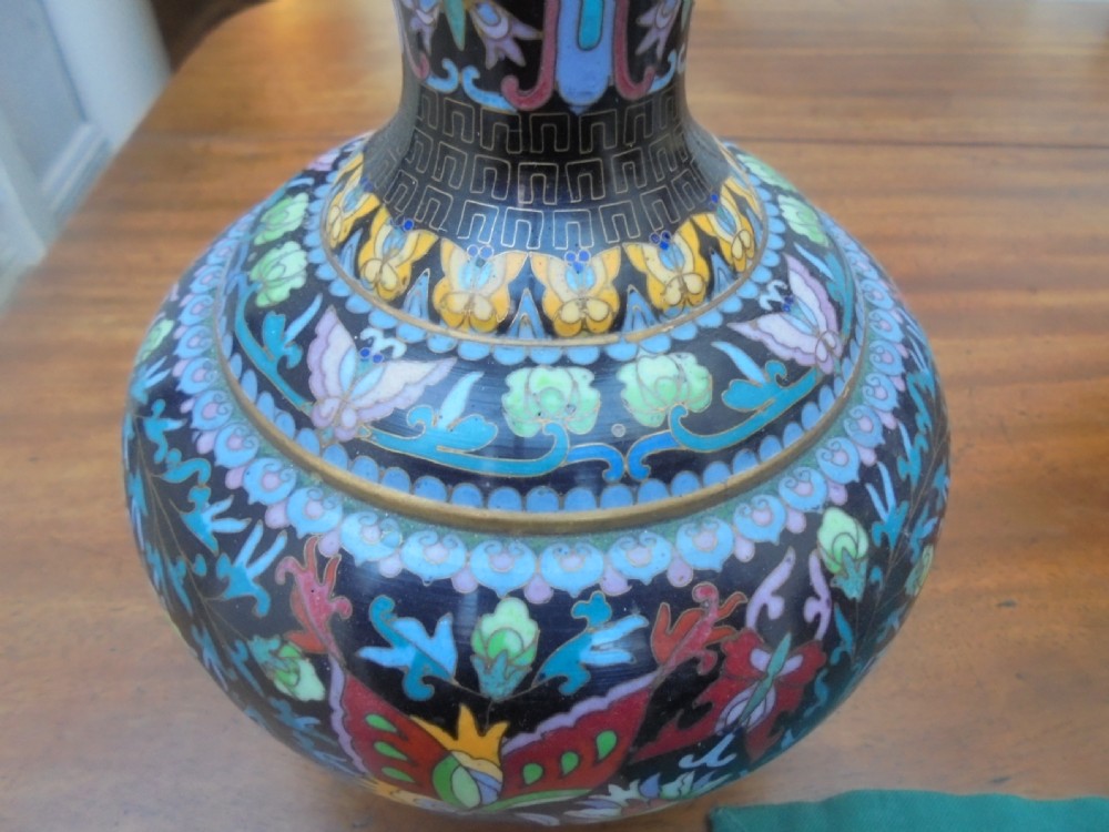 Chinese cloisonne single vase View II