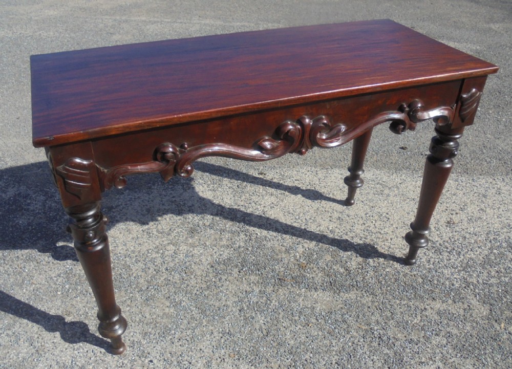 Antique mahogany console table