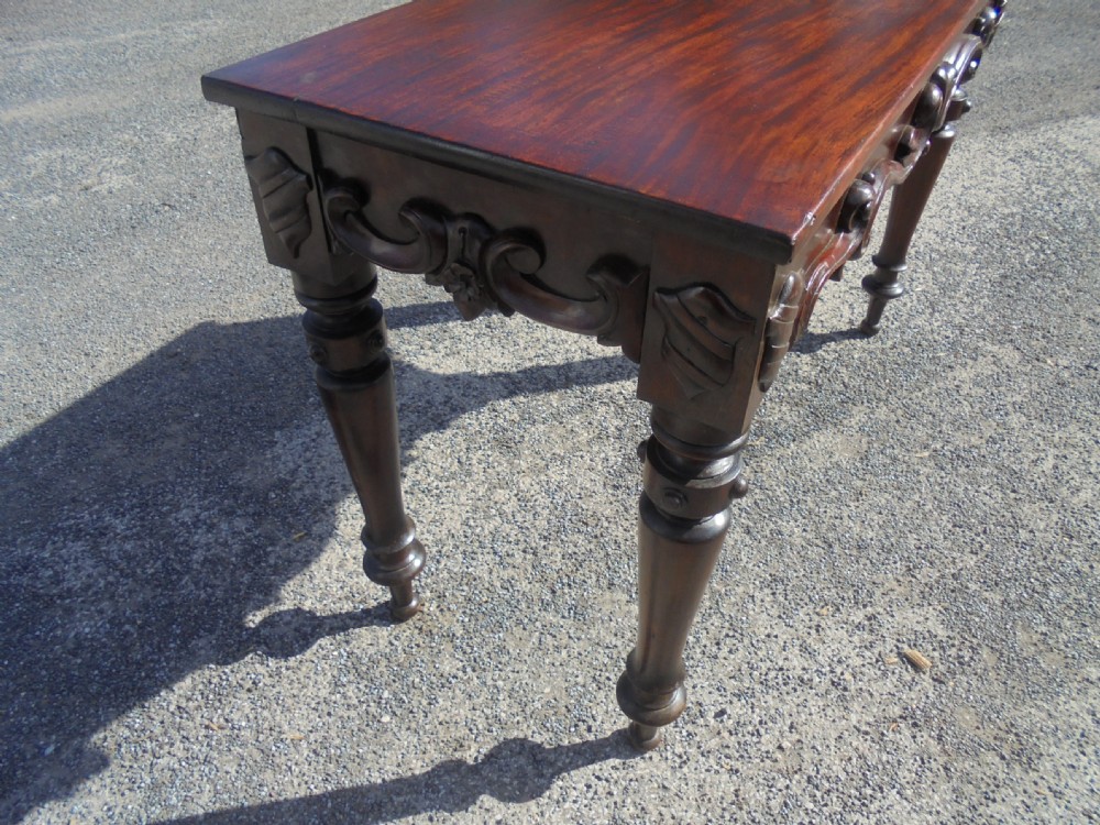 Antique mahogany console table View III