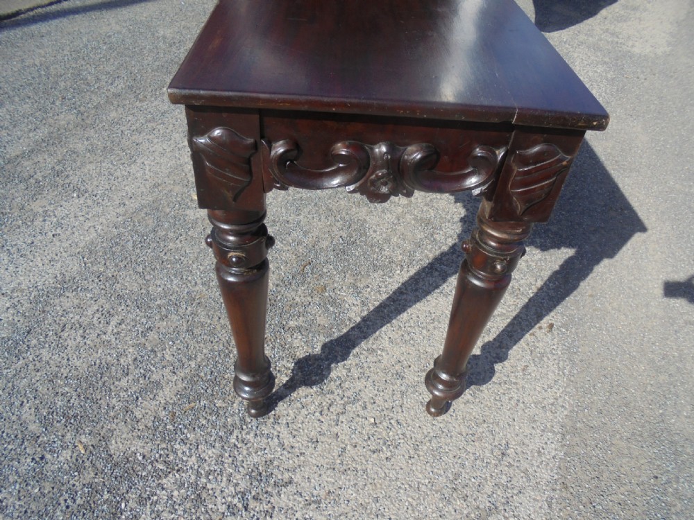 Antique mahogany console table View IV