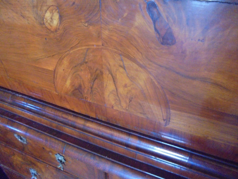 William &Mary 18th century walnut fall front escritoire View VI
