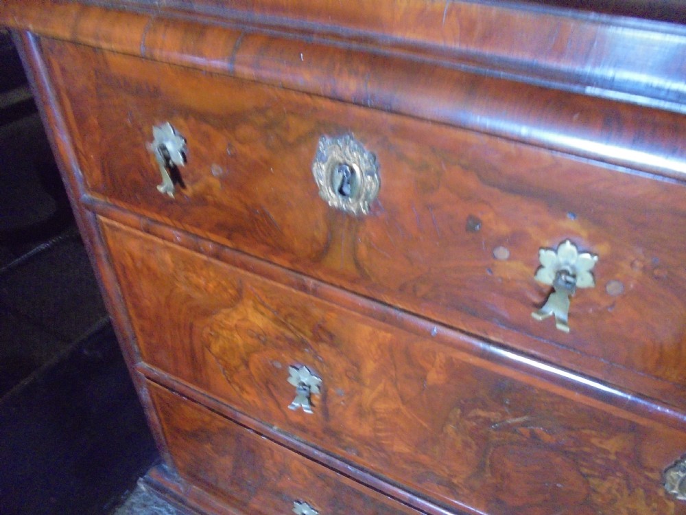 William &Mary 18th century walnut fall front escritoire View VIII