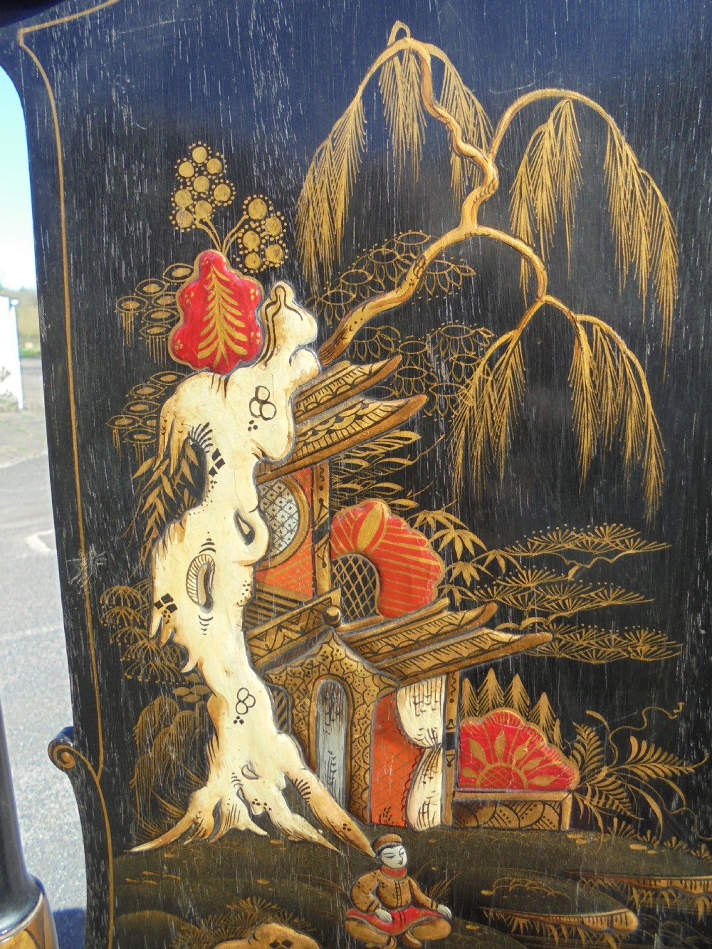 Chinoiserie  lacquered screen  View III