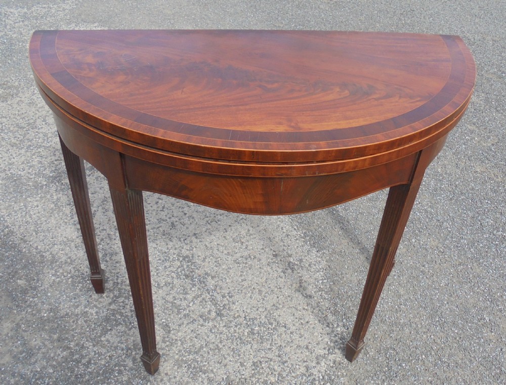Regency demi lune  console tea table 