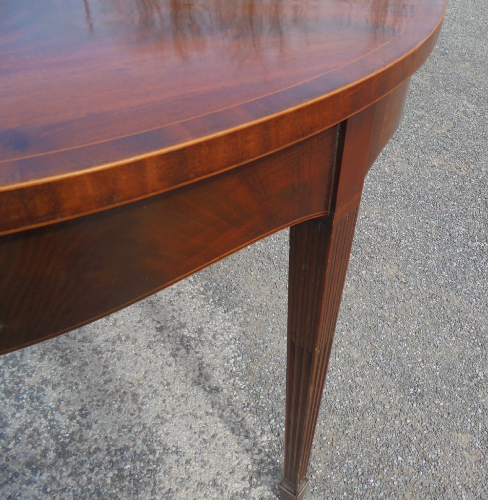 Regency demi lune  console tea table  View IV