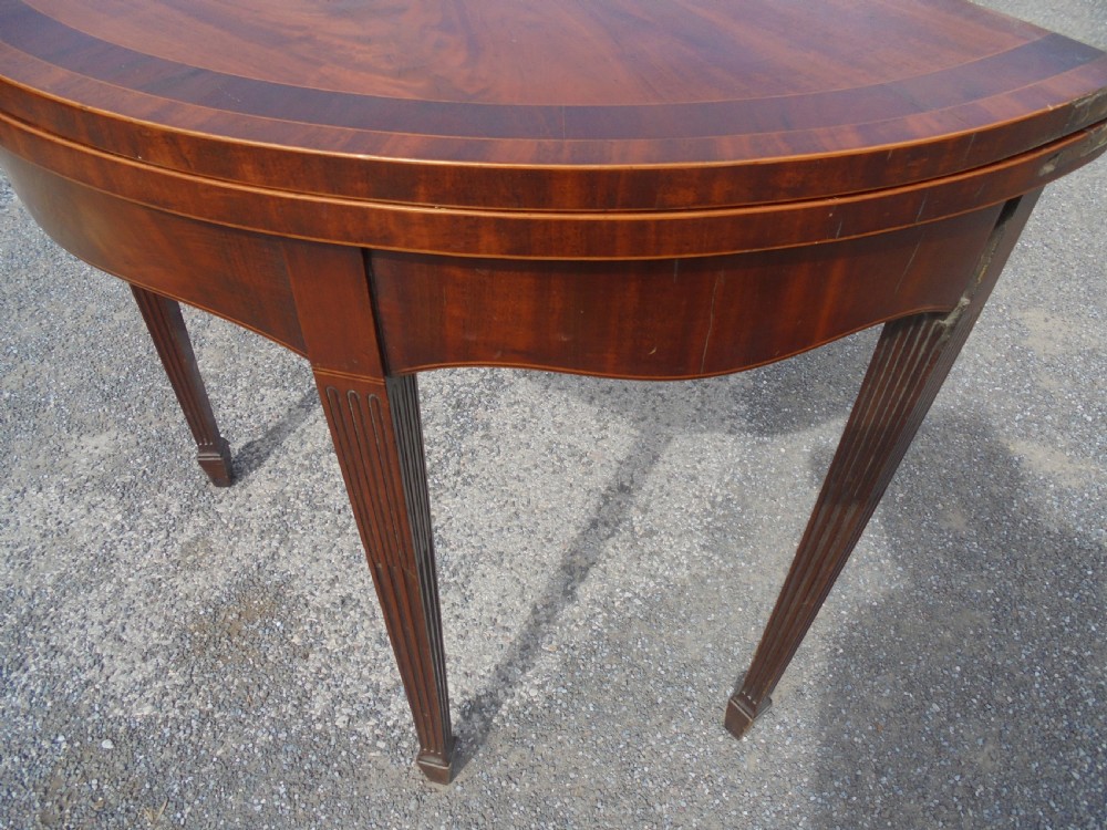Regency demi lune  console tea table  View V