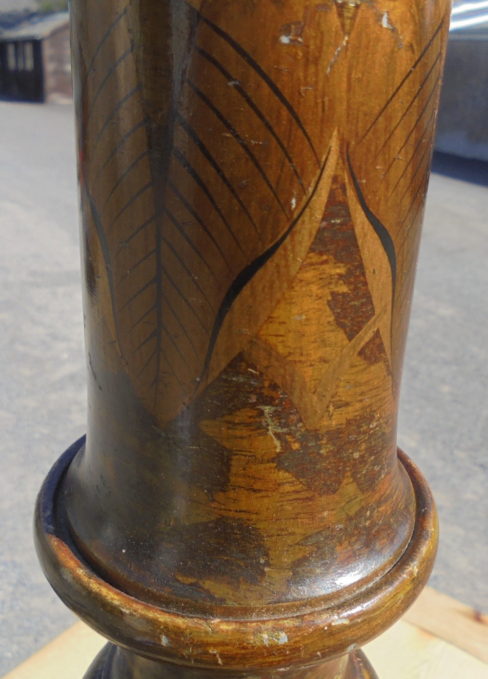 Chisoinnerie standard lamp and shade. View II