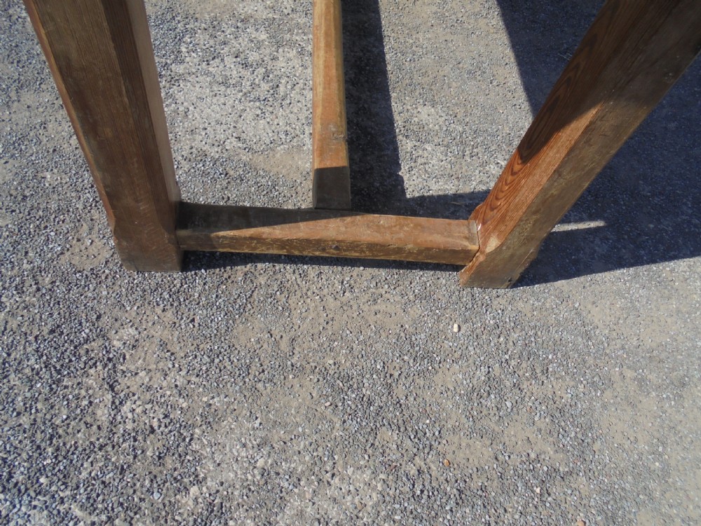 Pine farmhouse refectory dining table seats eight View IV