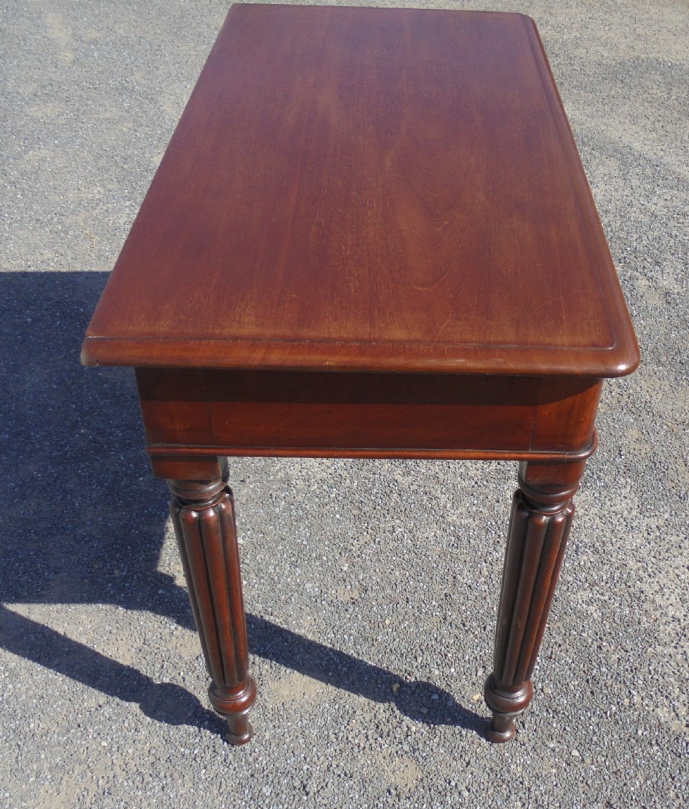 Mahogany two drawer writing desk  View II