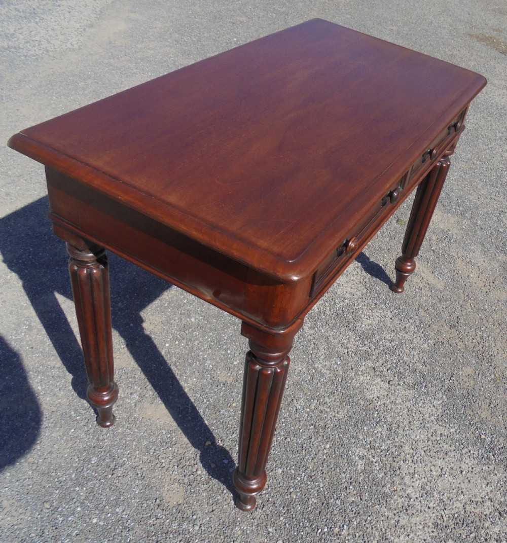 Mahogany two drawer writing desk  View VIII