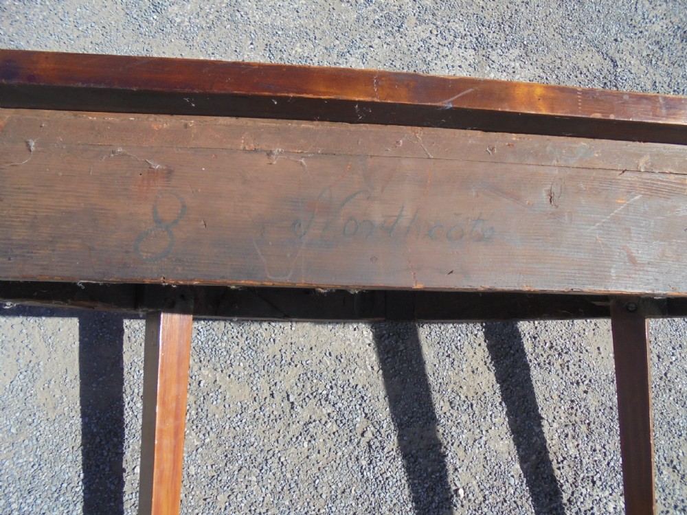 18th century decorated satin wood demi lune console table View XI