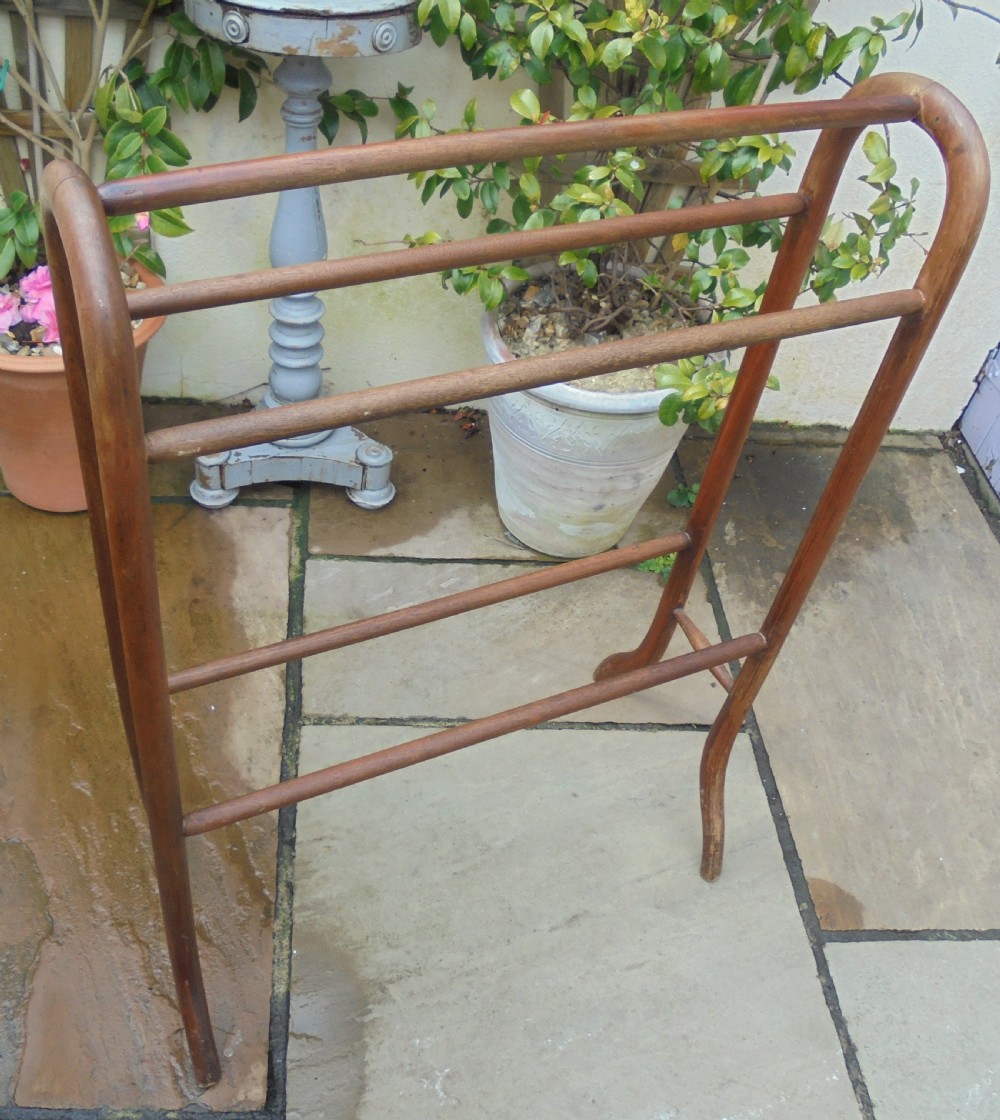 Victorian dome top towel rail clothes hanger