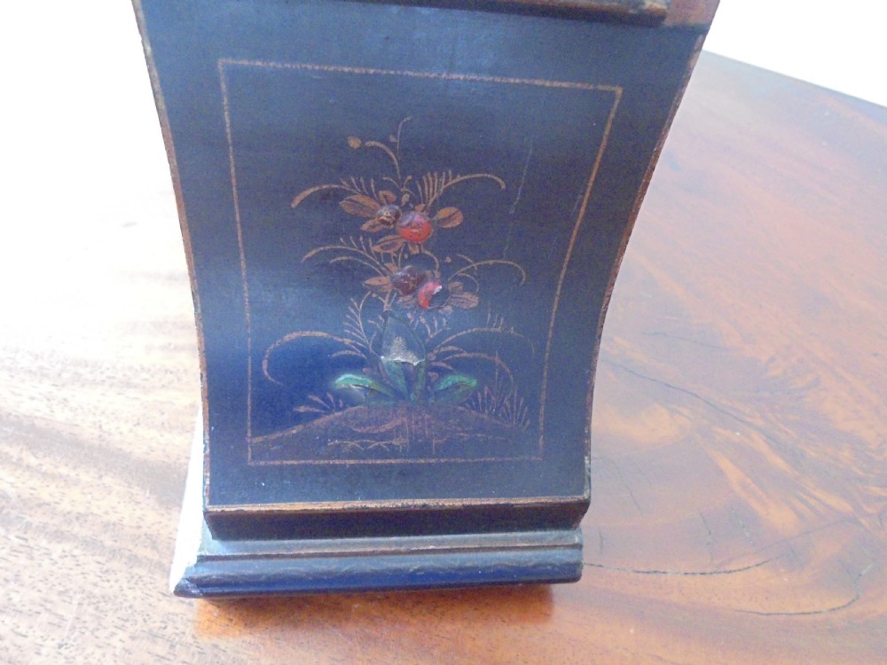 Chisoinnerie lacquered mantle clock signed Payne of Bromley View II