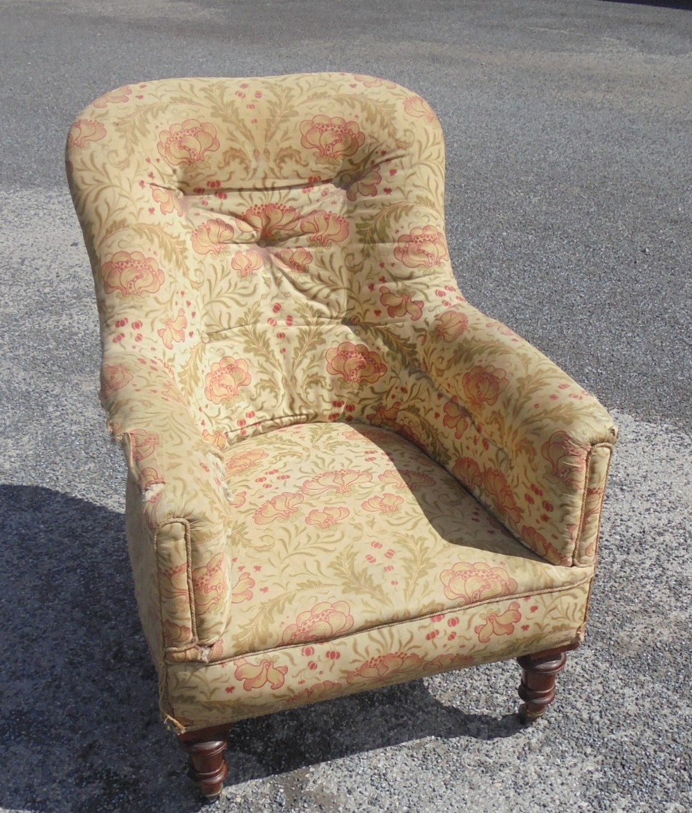 Victorian armchair for re upholstery