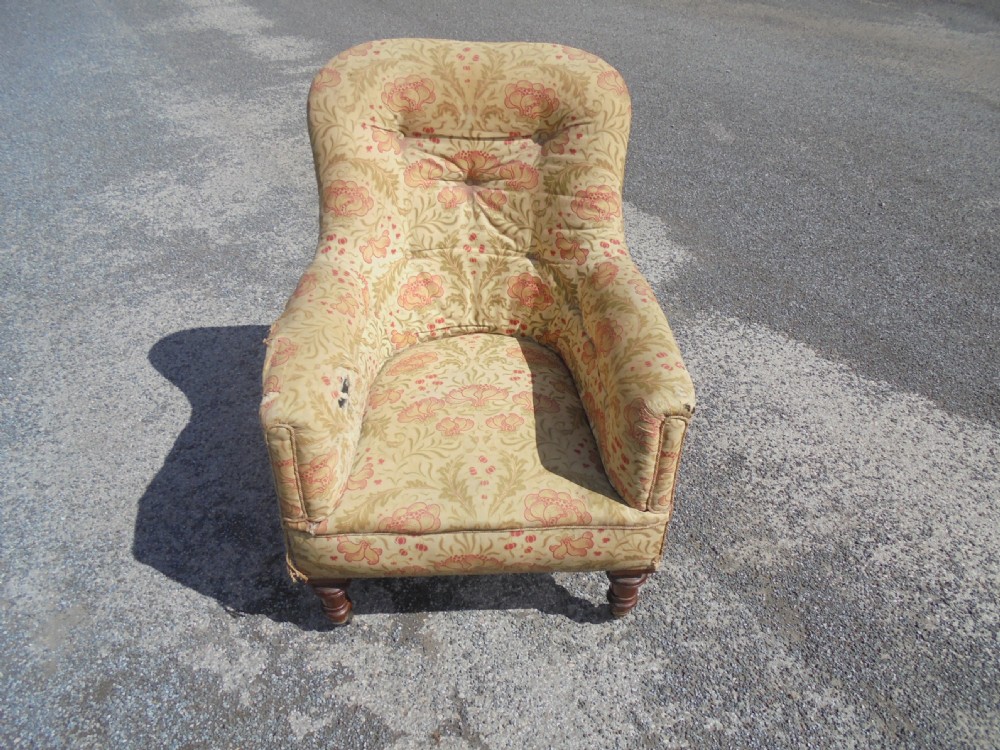 Victorian armchair for re upholstery View IX