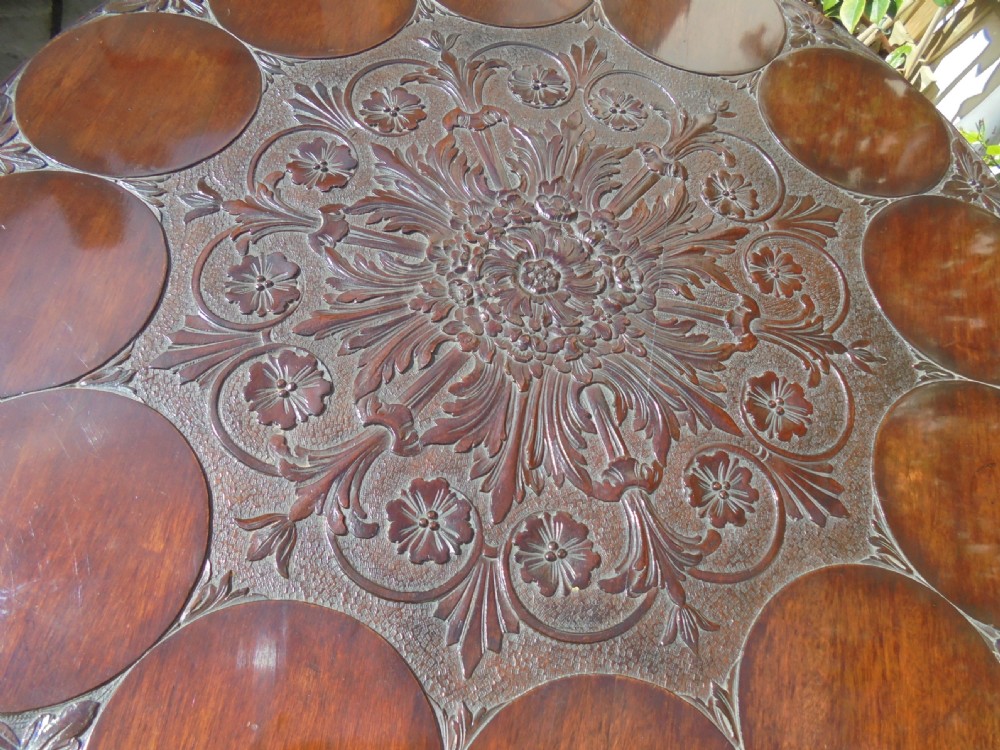Late 18th century  lamp , occasional, mahogany tripod table View VI