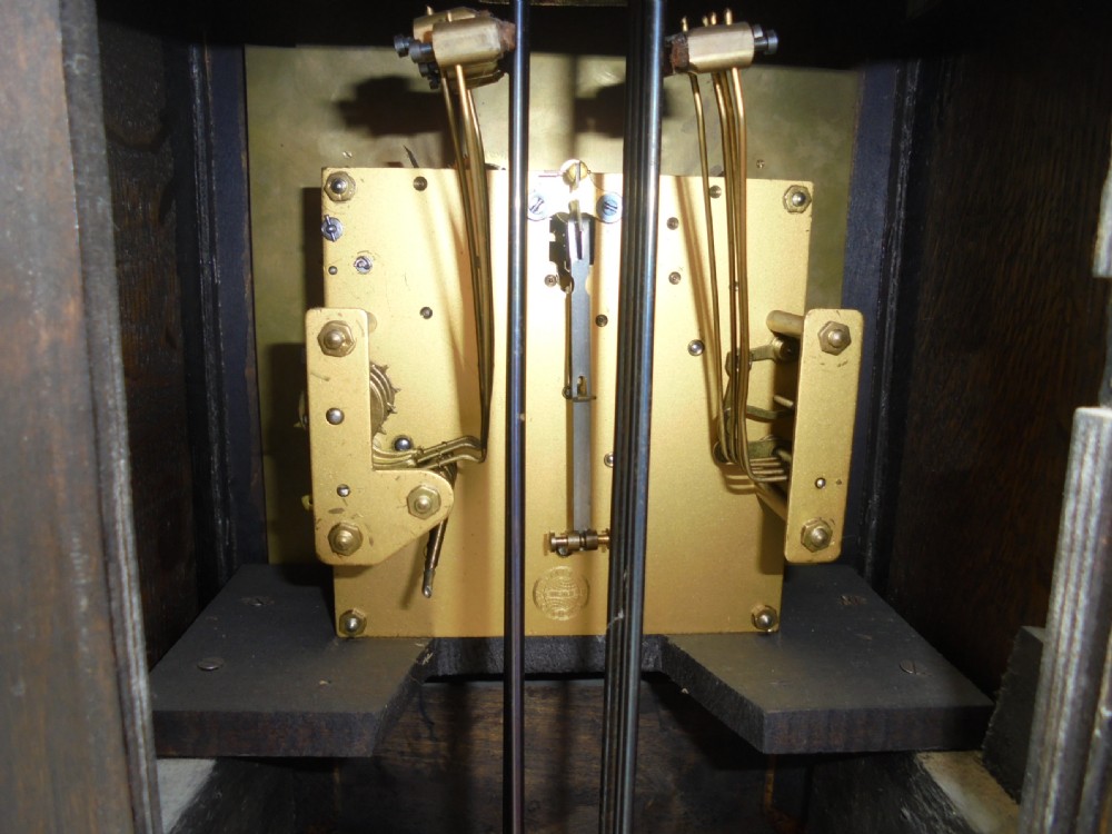 Oak Grandmother clock .  View VII