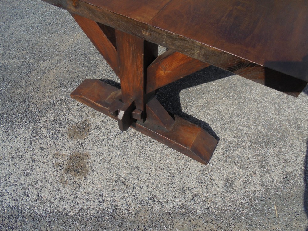 Elm  refectory kitchen dining table seats ten View II