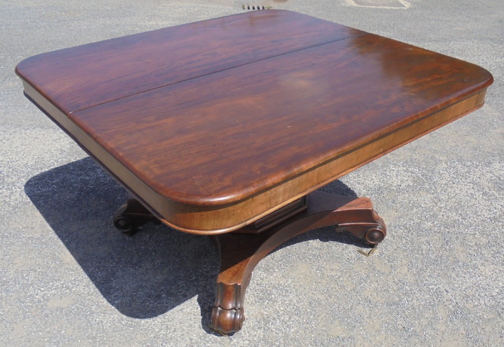 Early Victorian extending mahogany dining table seats twelve View V