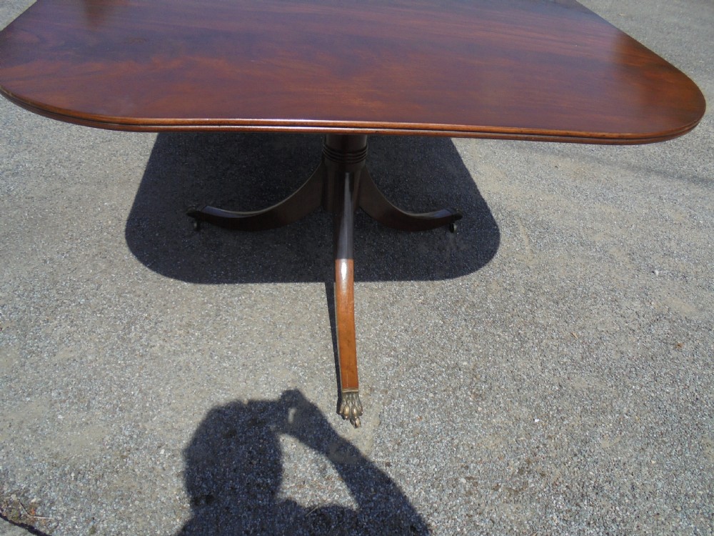 Three pillar mahogany dining table seats fourteen plus View II