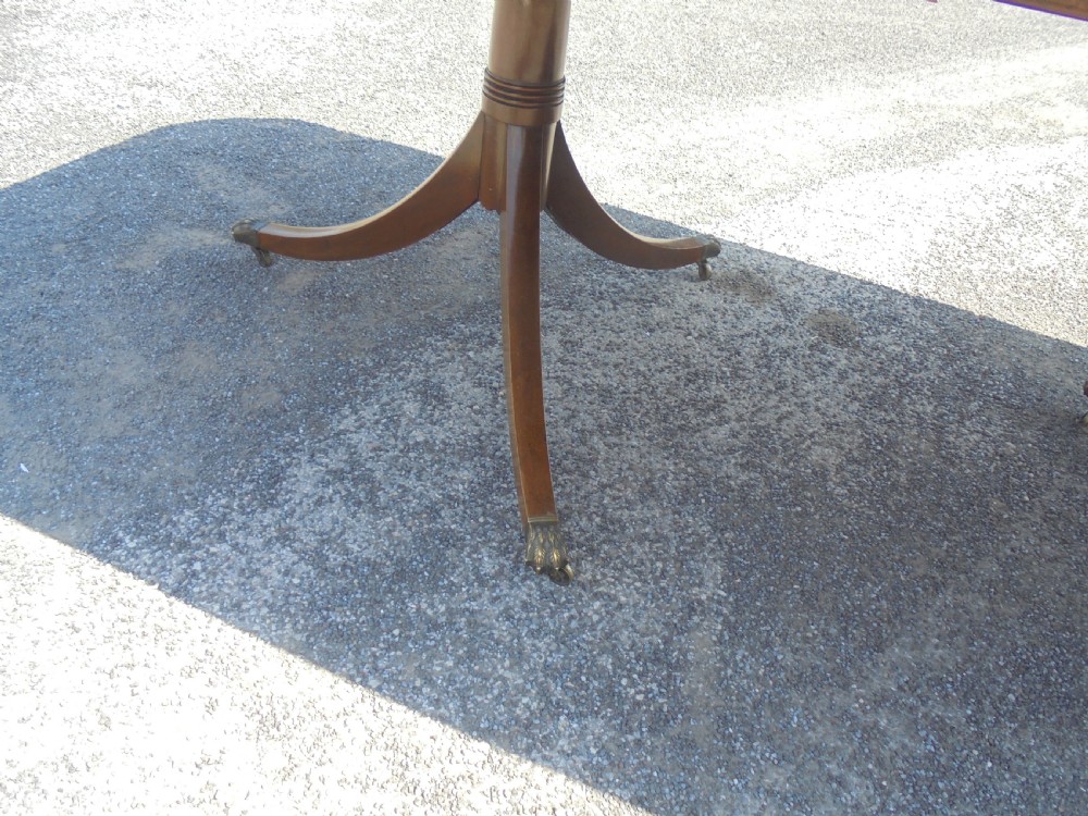 Three pillar mahogany dining table seats fourteen plus View VI