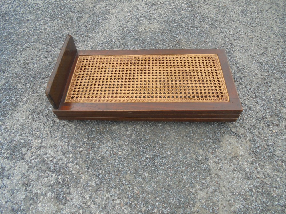 19th century adjustable gout stool  foot stool View II