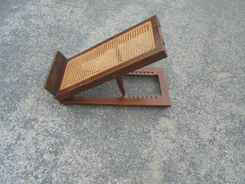 19th century adjustable gout stool  foot stool View IV