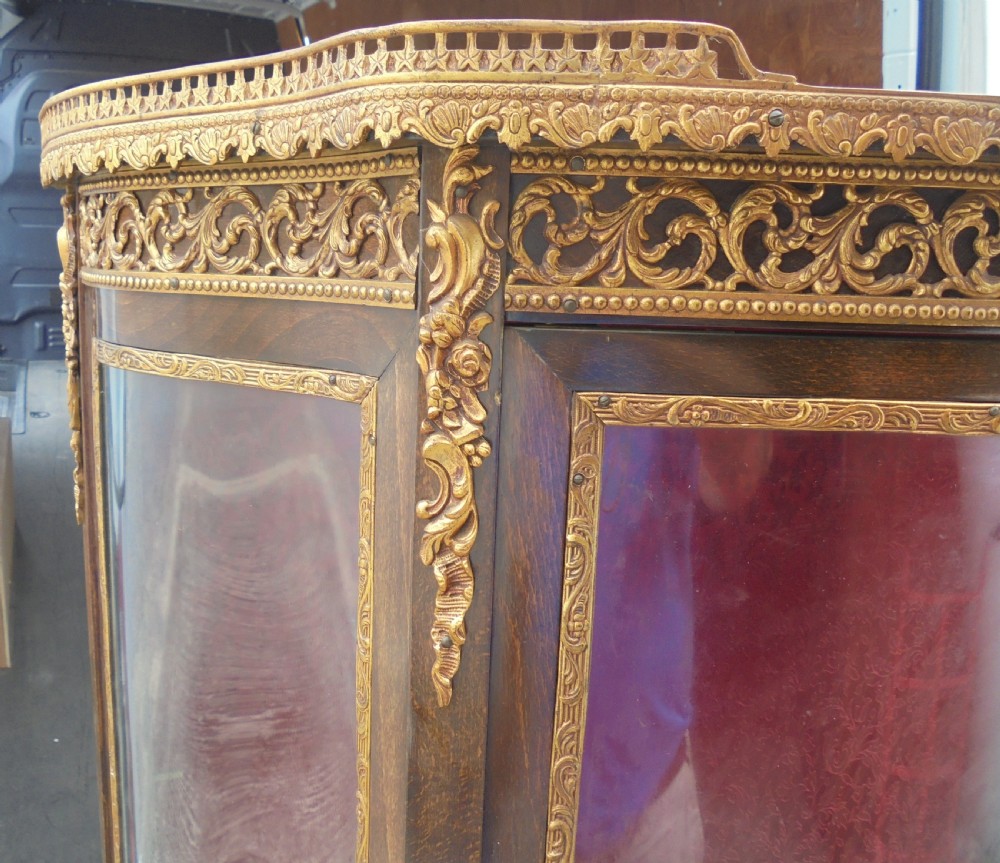 French Vernis Martin ormolu mounted display cabinet View III