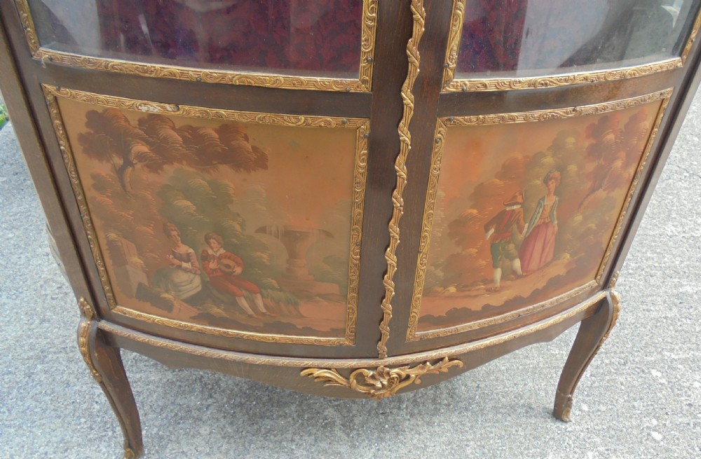 French Vernis Martin ormolu mounted display cabinet View IV