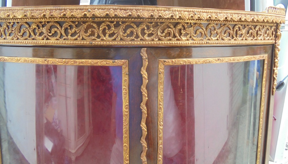 French Vernis Martin ormolu mounted display cabinet View V