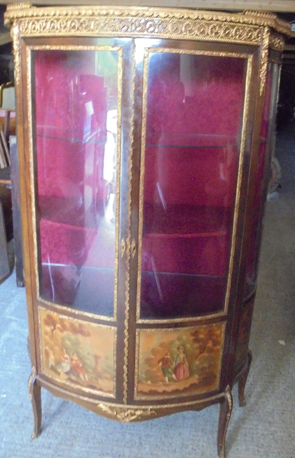 French Vernis Martin ormolu mounted display cabinet View VI