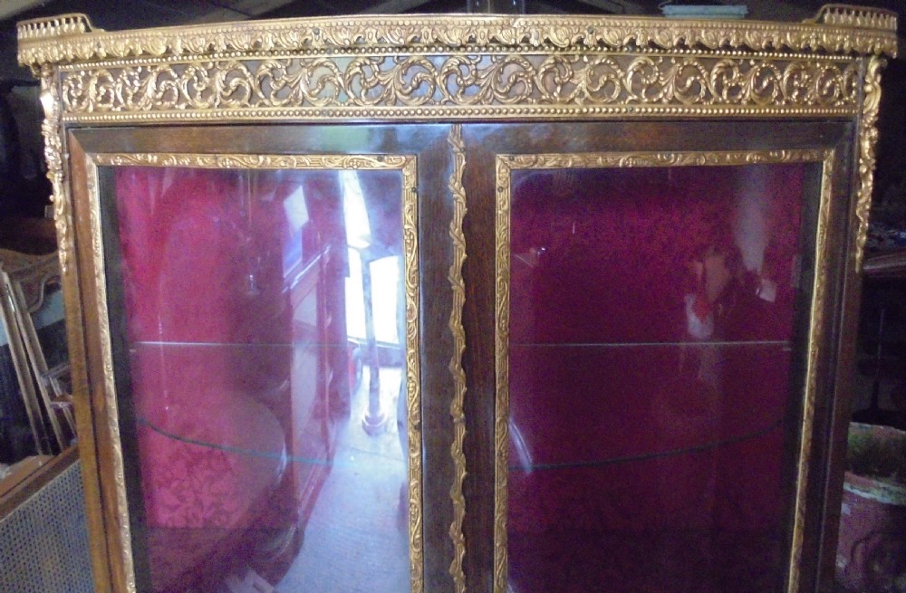 French Vernis Martin ormolu mounted display cabinet View VII