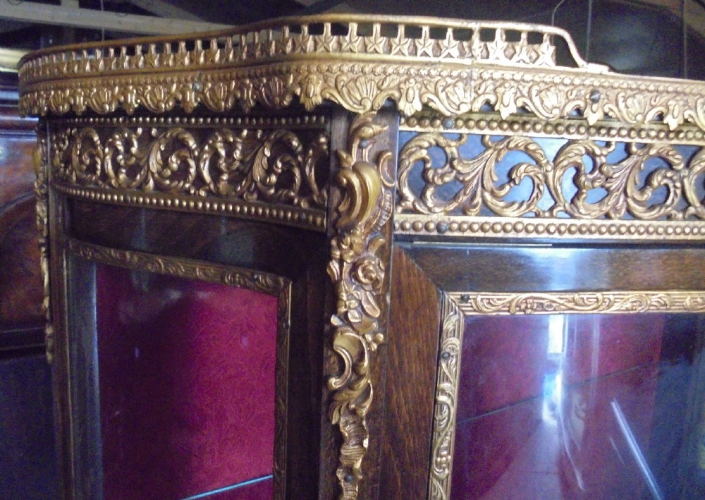French Vernis Martin ormolu mounted display cabinet View IX