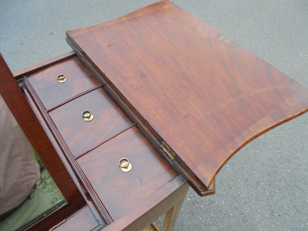 Faded mahogany Regency Ladies dressing table View V