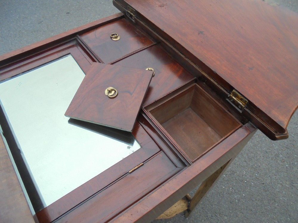 Faded mahogany Regency Ladies dressing table View VI